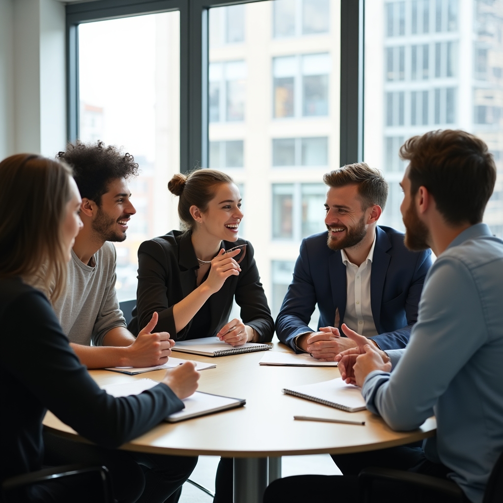 Grupo de personas participando en una sesión de aprendizaje colaborativo sobre hábitos